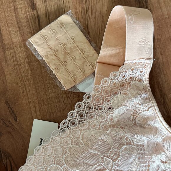 Agnes Orinda Women's No Underwire Full Coverage Comfort Wirefree Lace Bra 38C - Picture 2 of 4